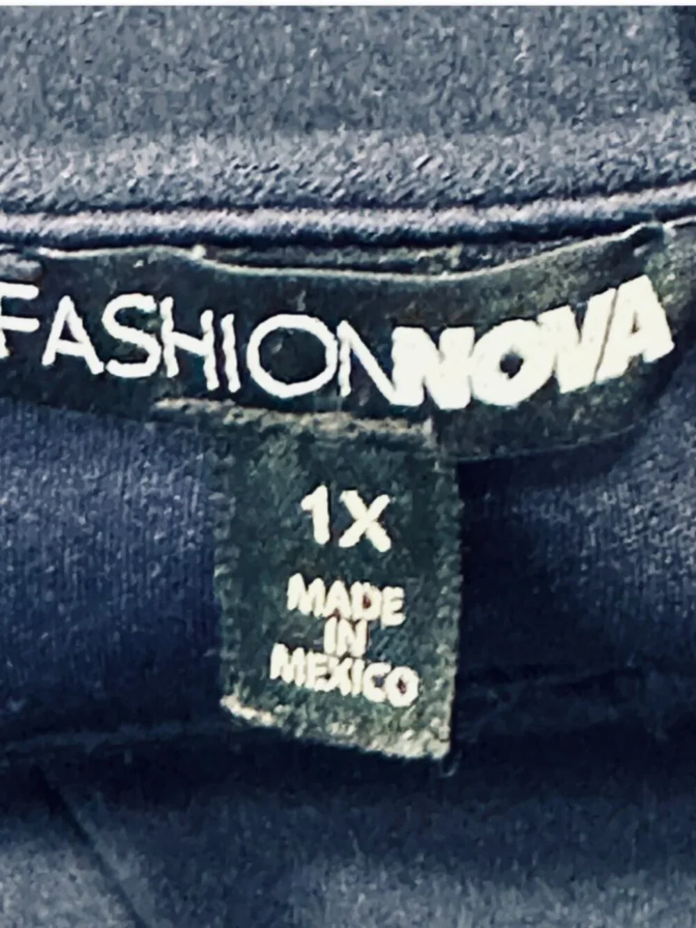 Fashion Nova Stretch Romper Shorts / Mini Dress Off Shoulder Navy Blue Womens 1X